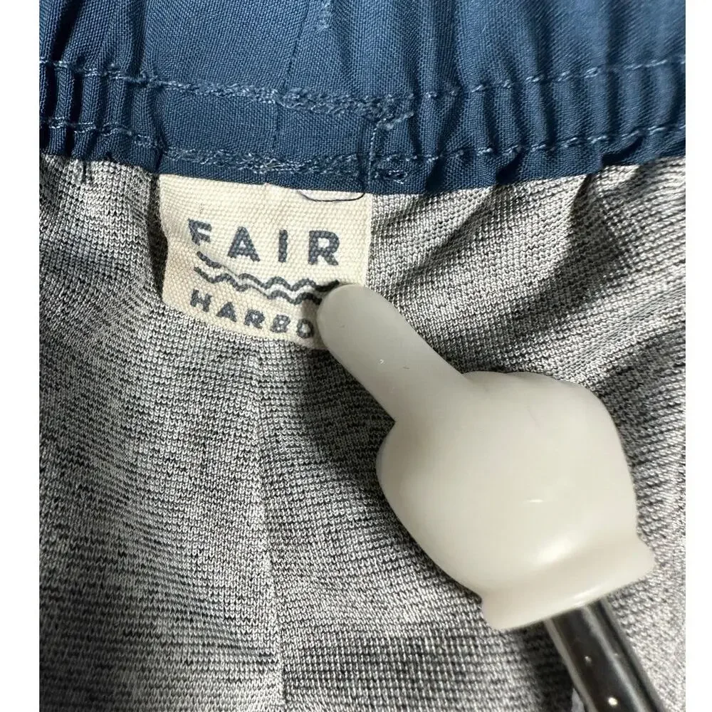 Fair Harbor Swim Trunks Mens XL Blue Lined Beach Bathing Suit Beach Pool Shorts